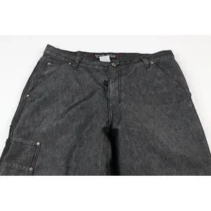 パンツ 90s vintage GUESS baggy black denim s-l400.png